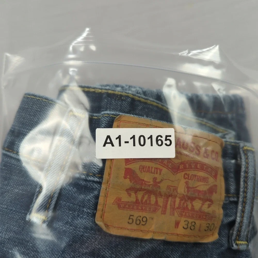 Levis Jeans Mens 38x30‎ Blue 569 Loose Relaxed Classic Western Baggy